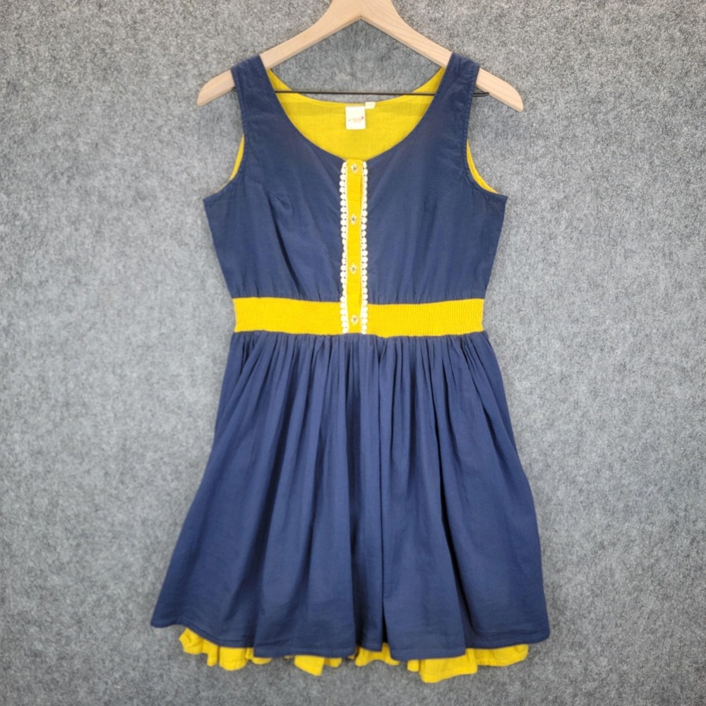 Yo Baby Dress Womens Small Sleeveless Layered Skirt Casual India Boho Babydoll